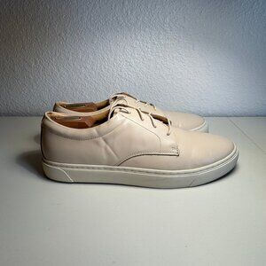 Nisolo Everyday Low Top Sneaker in Bone White, size 10